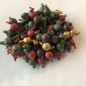 Fun multi coloured beaded bracelet with elastic band